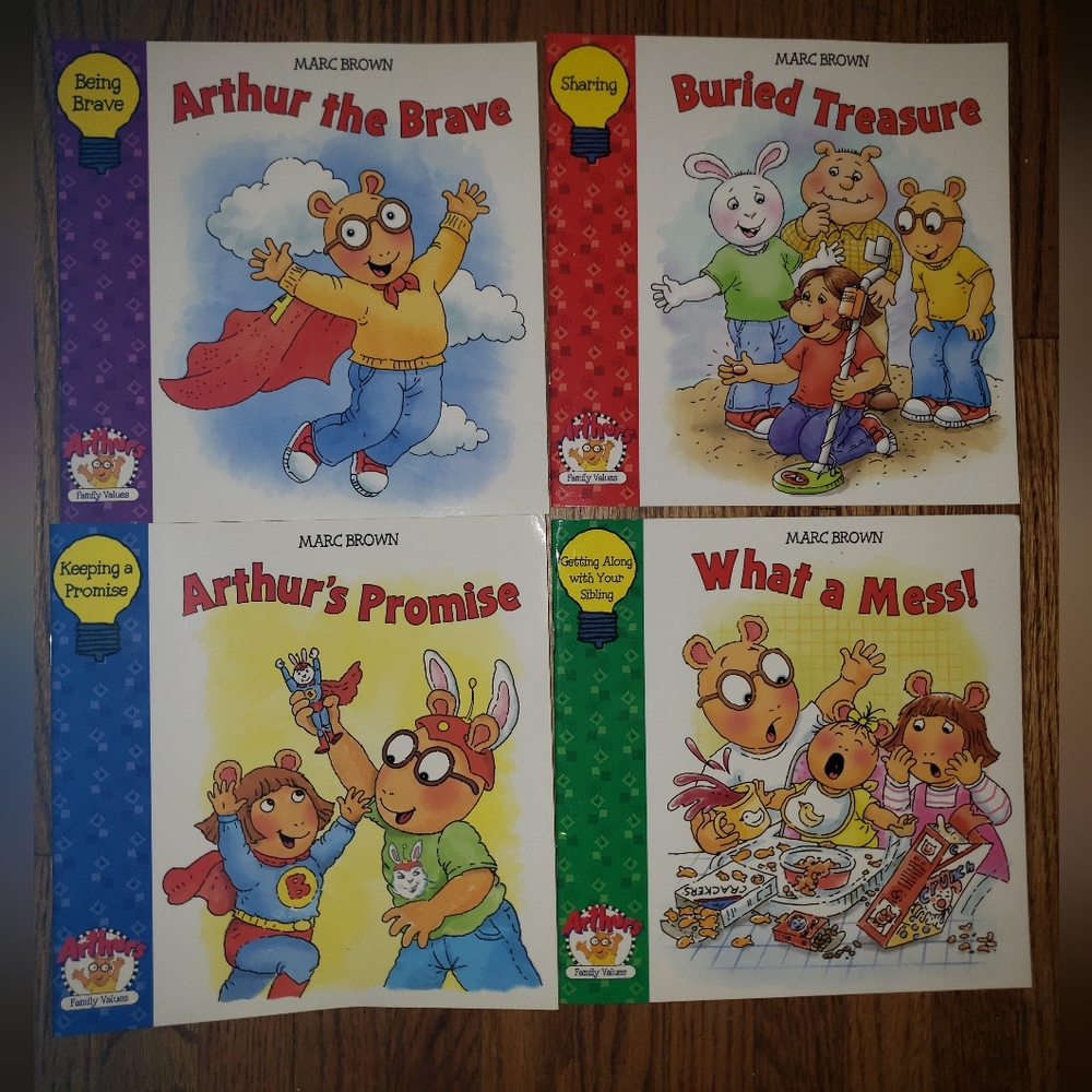4 Brand New 'Arthur Family Values' Books